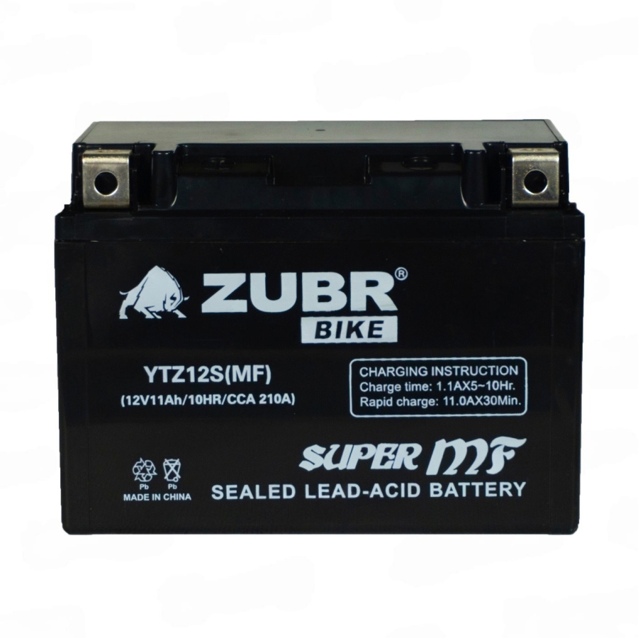 Аккумуляторная батарея ZUBR YTZ12S (MF) 11 Ah